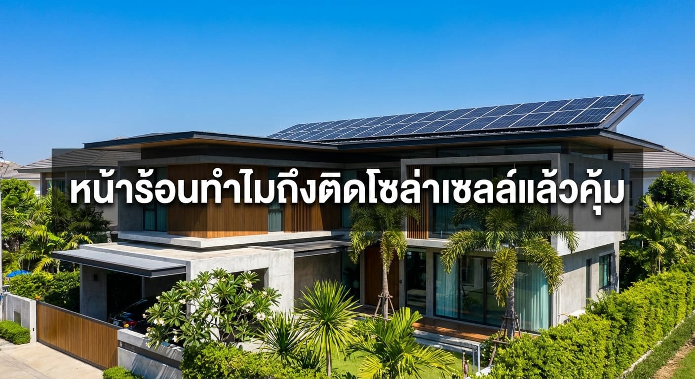 หน้าร้อนนี้ต้องติด! ทำไมการติดตั้งโซล่าเซลล์นนทบุรีกับเอนีเทคถึงคุ้มค่าและลดค่าไฟได้จริง