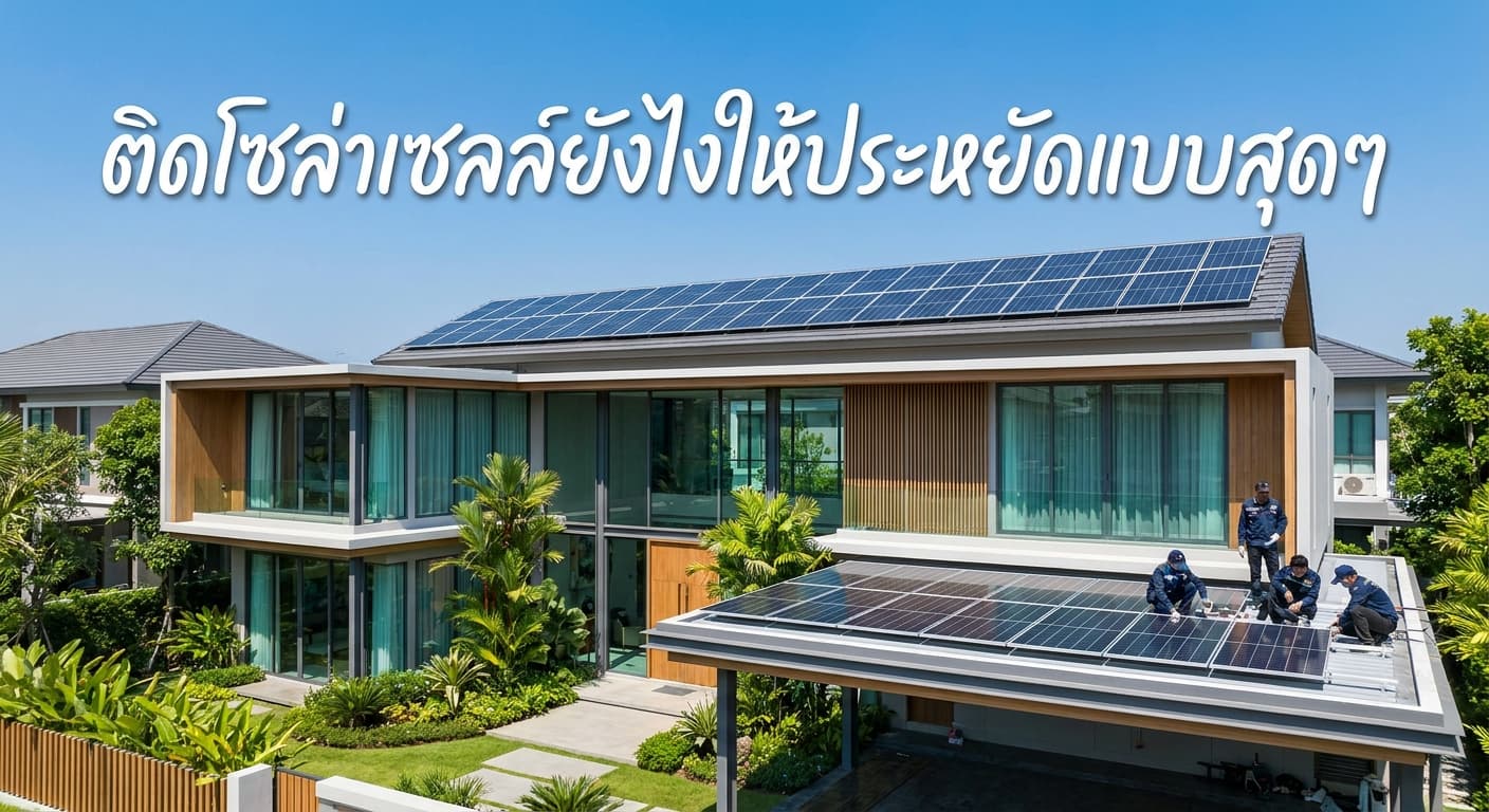ติดโซล่าเซลล์ยังไงให้ประหยัดแบบสุดๆ เคล็ดลับลดค่าไฟจาก เอนีเทค โซล่าเซลล์นนทบุรี